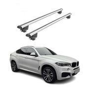2015-2019 BMW X6 F16 Roof Rack Cross Bars Silver