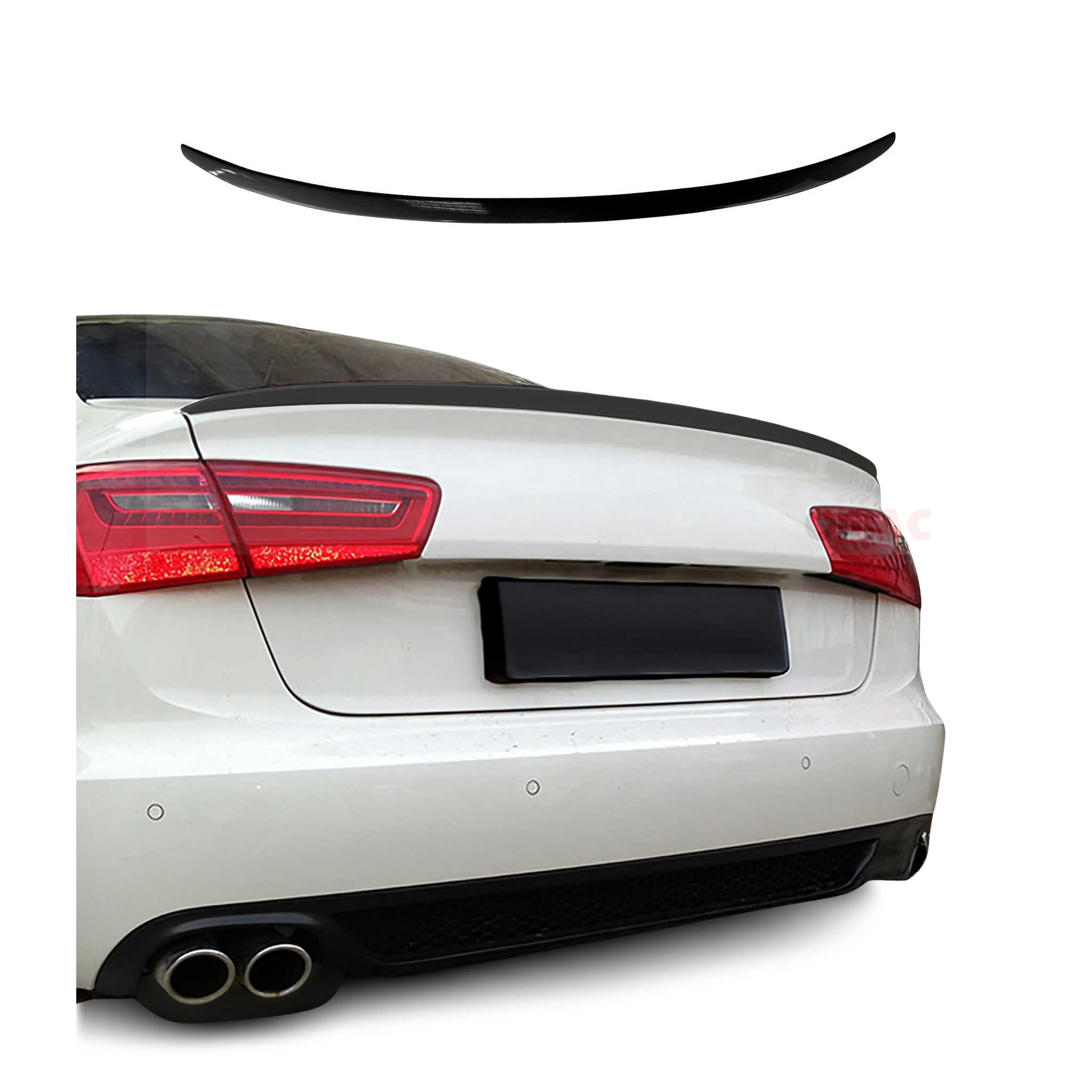 2012-2018 Audi A6 S6 Sedan Rear Trunk Spoiler Wing Black 1 Pc
