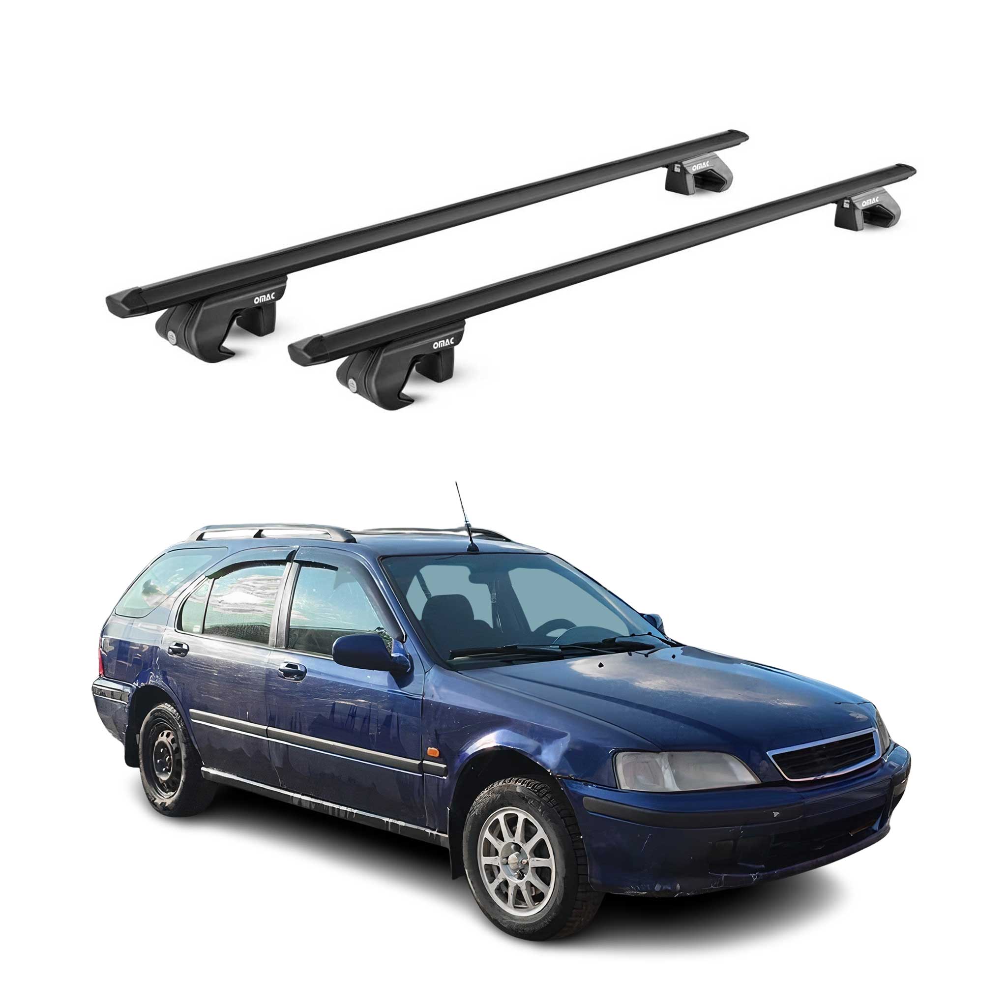 1996-2011 Honda Civic Roof Rack Cross Bars Black