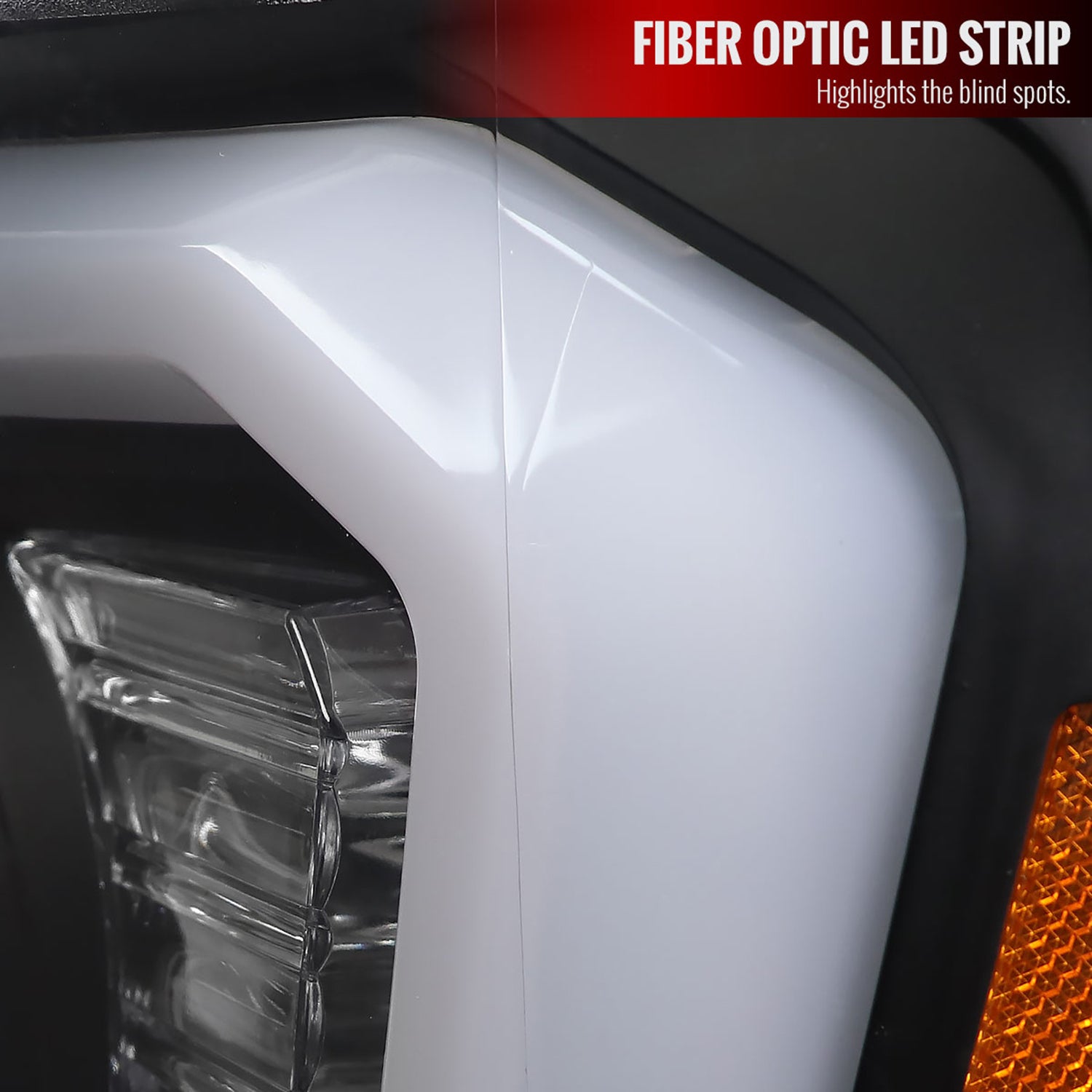 2007-2013 Chevy Avalanche/ 07-2014 Tahoe Suburban LED C-Bar Headlights Black