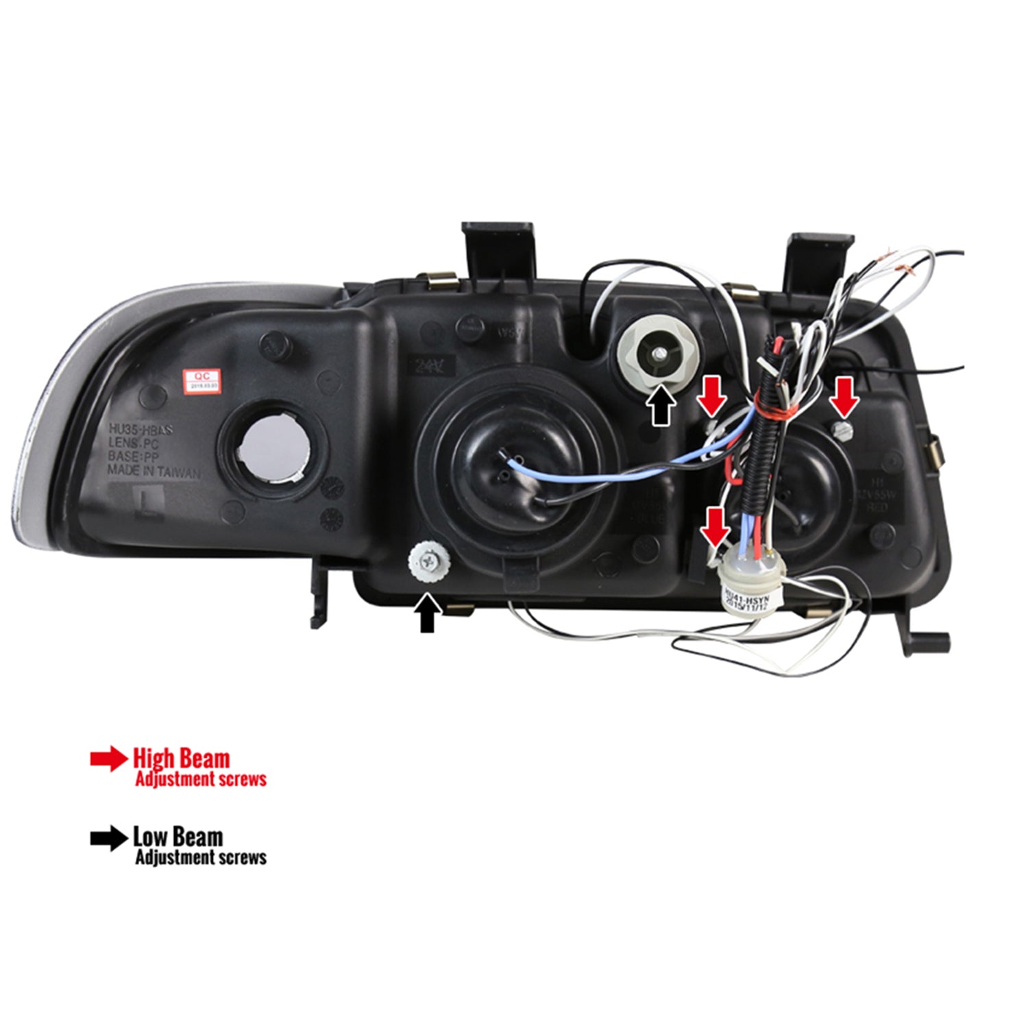 1996-1999 Audi A4 Dual Halo Projector Headlights Glossy Black/Smoke Lens