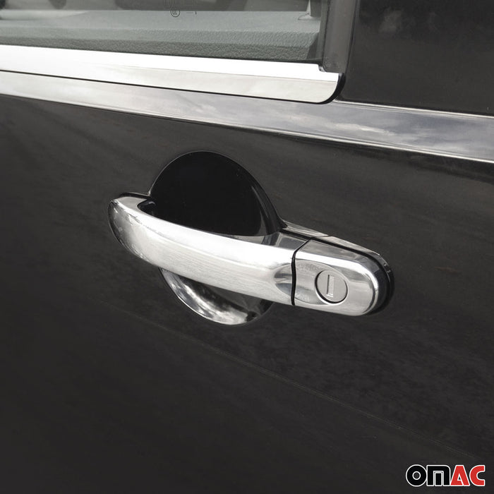 Car Door Handle Cover Protector for VW Tiguan 2018-2024 Steel Chrome 8 Pcs