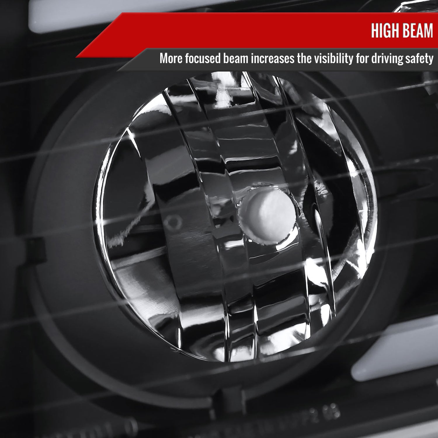 2004-2015 Nissan Titan / 2004-2007 Armada LED Bar Factory Headlights Matt Black