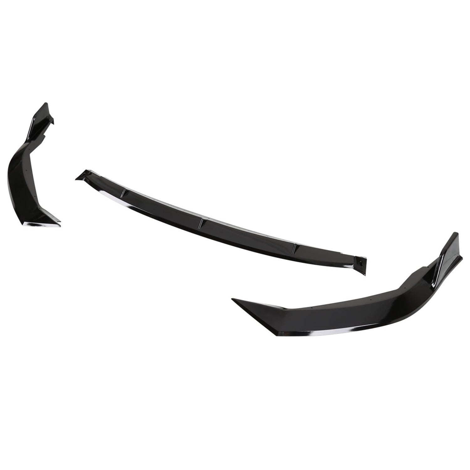 2019-2020 Toyota Corolla Sedan Glossy Black Polypropylen 3Pcs Bumper Lip