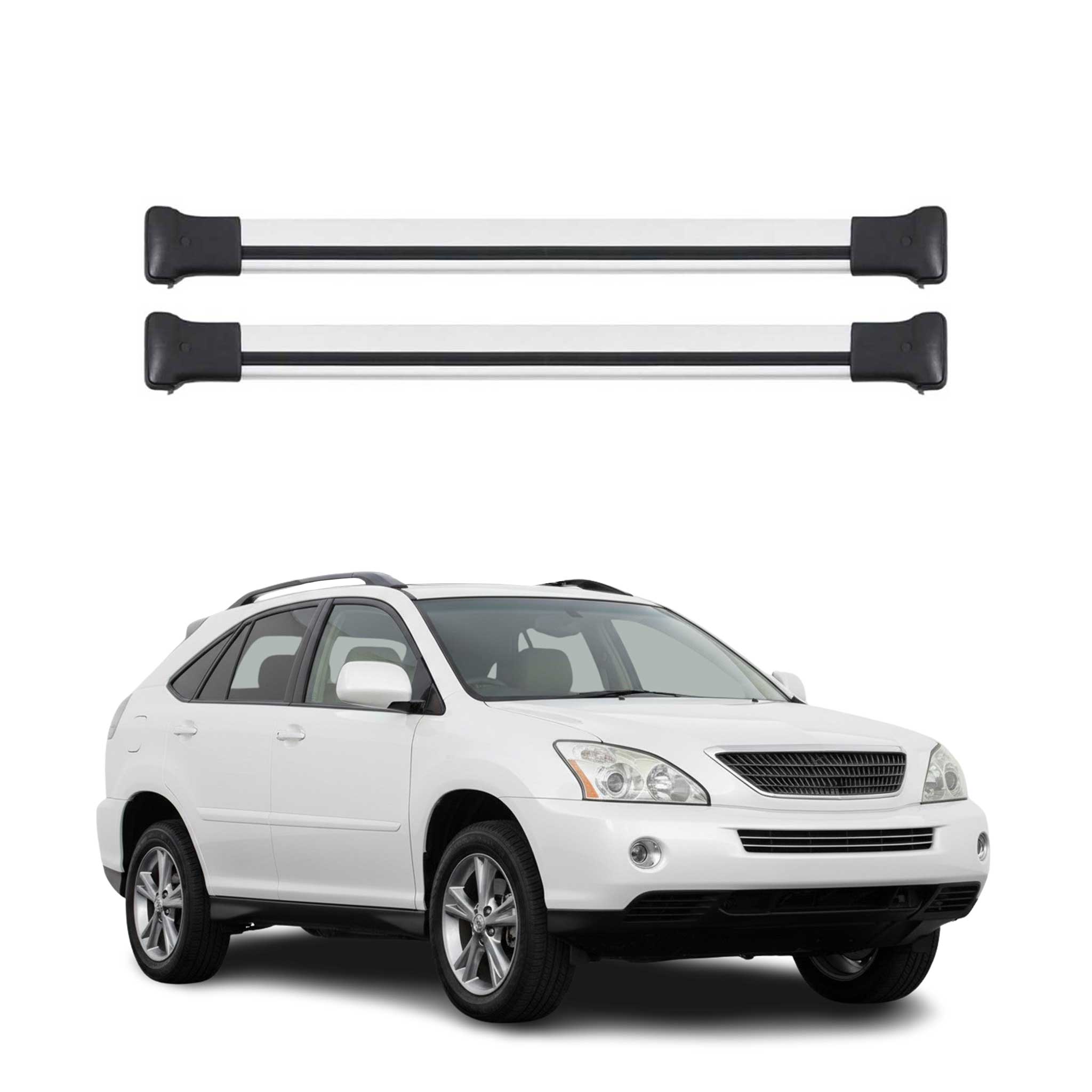 2010-2015 Lexus RX350 Roof Rack Cross Bars Silver