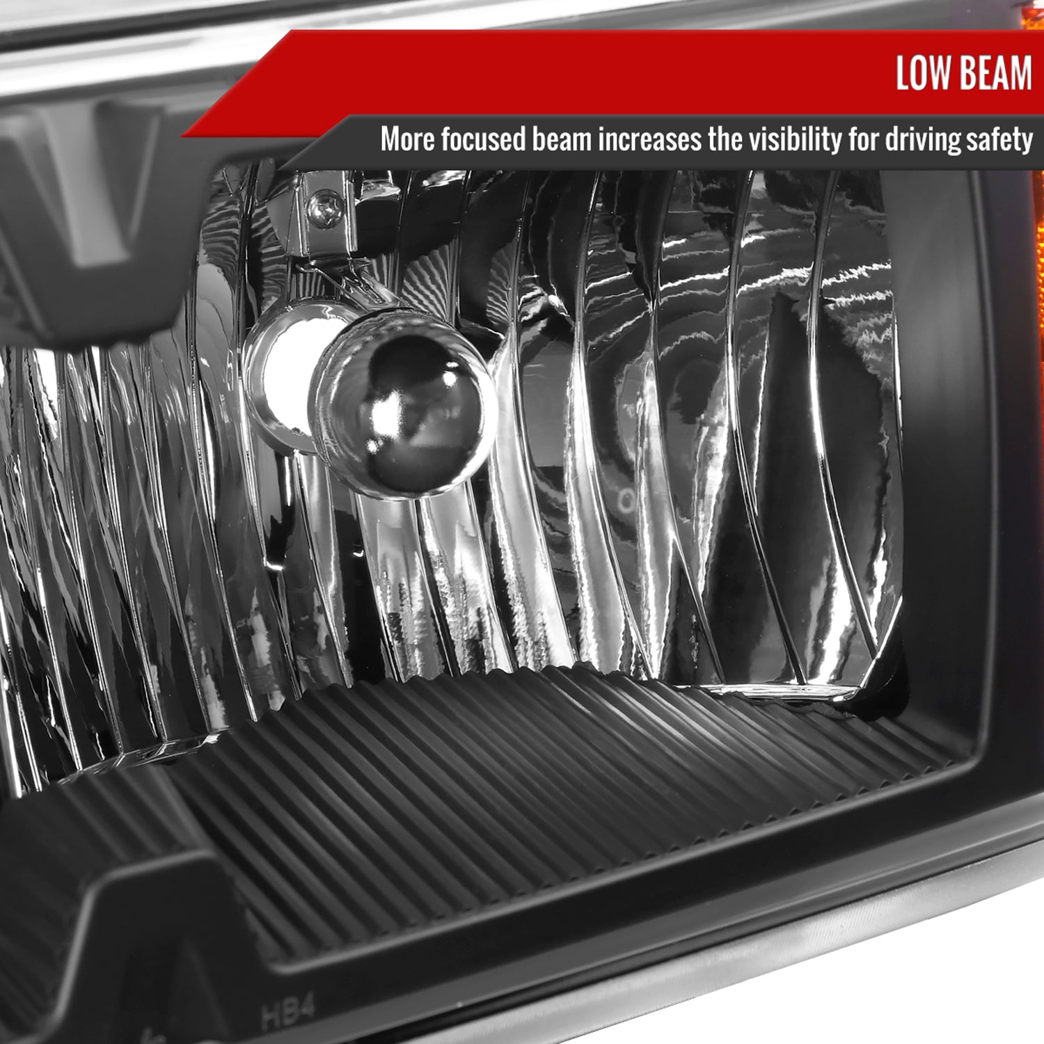 2004-2012 Chevy Colorado/ Canyon/ I-Series Headlights&Corner Lights Pair Black