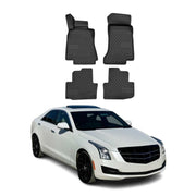 2013-2016 Cadillac ATS Floor Mats Liners Full Set All Weather Black