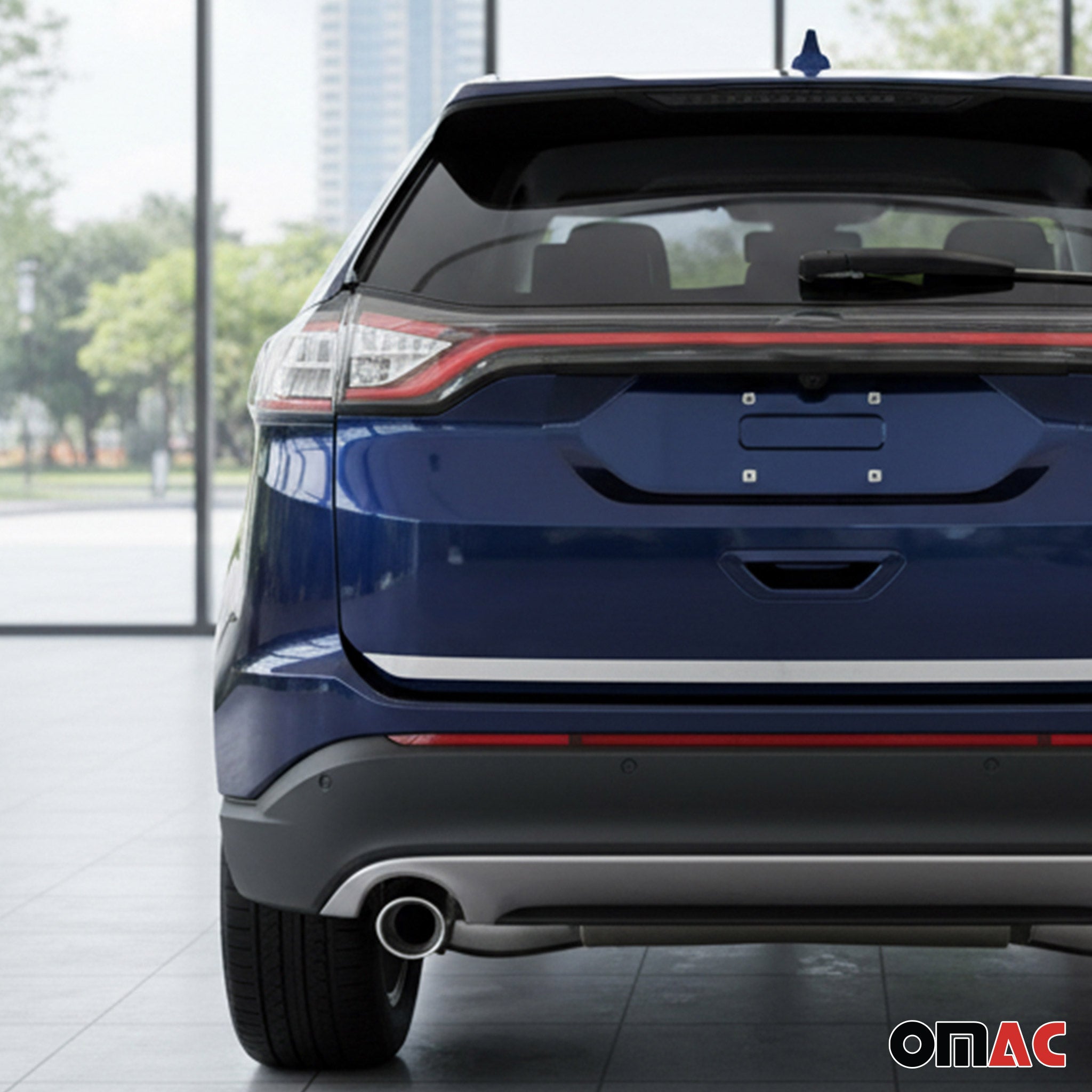 2015-2019 Ford Edge Rear Trunk Lid Molding Trim Stainless Steel Silver