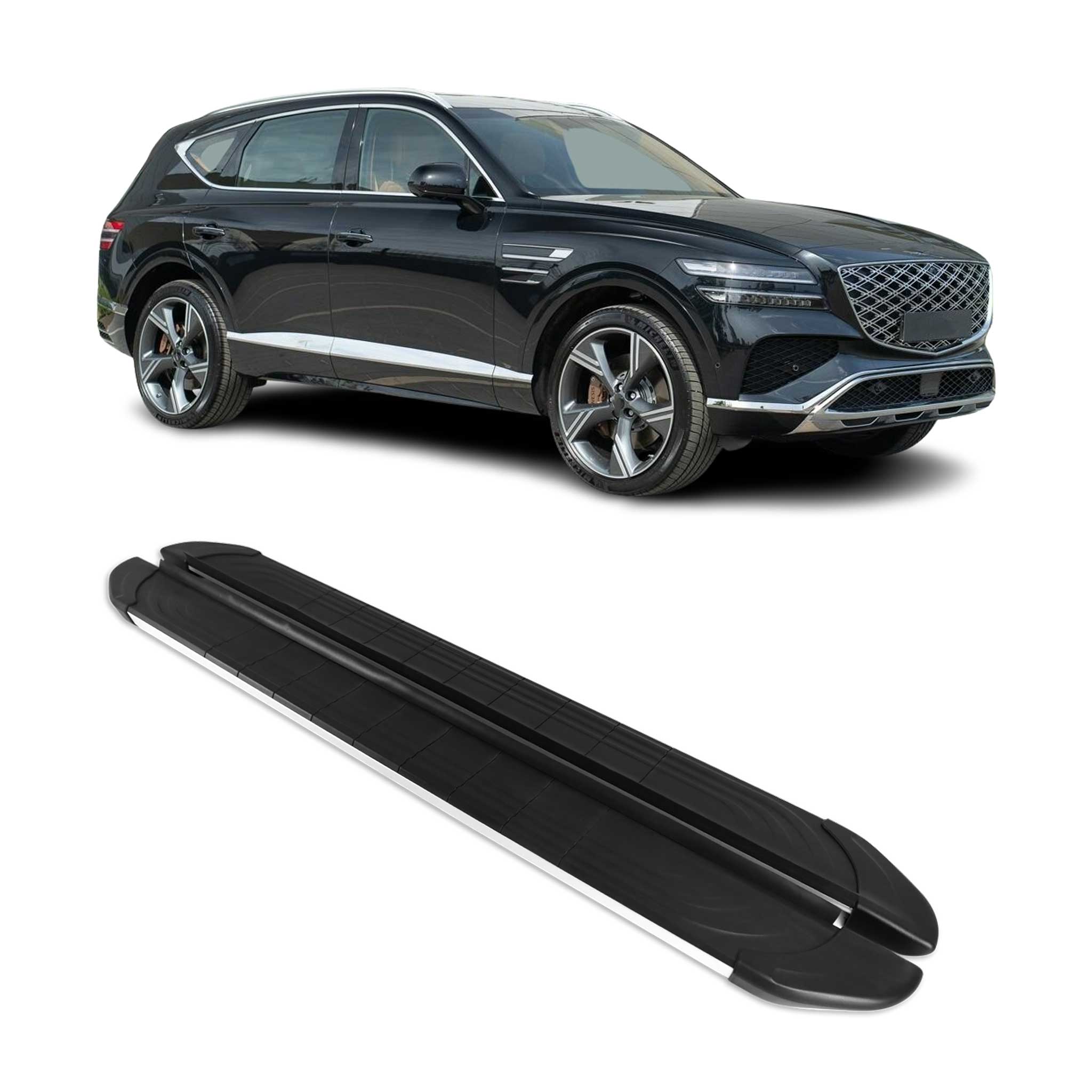 2021-2026 Genesis GV80 Nerf Bar Side Step Running Boards Alu 2x