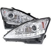 2006-2010 Lexus IS250/IS350 SMD LED Light Strip Projector Headlights Chrome