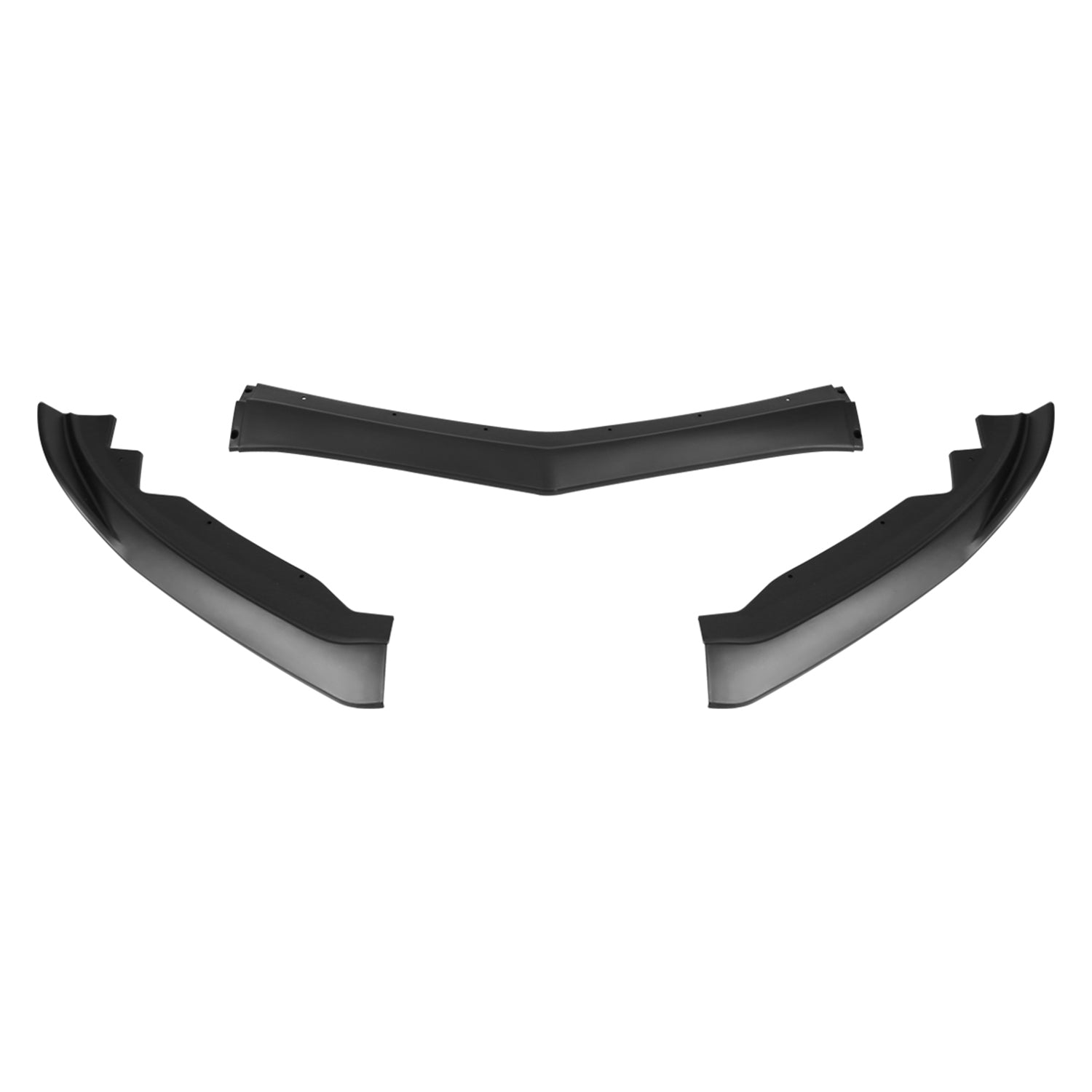 2015-2018 Cadillac ATS Matte Black Polypropylene 3Pcs Front Bumper Lip Set