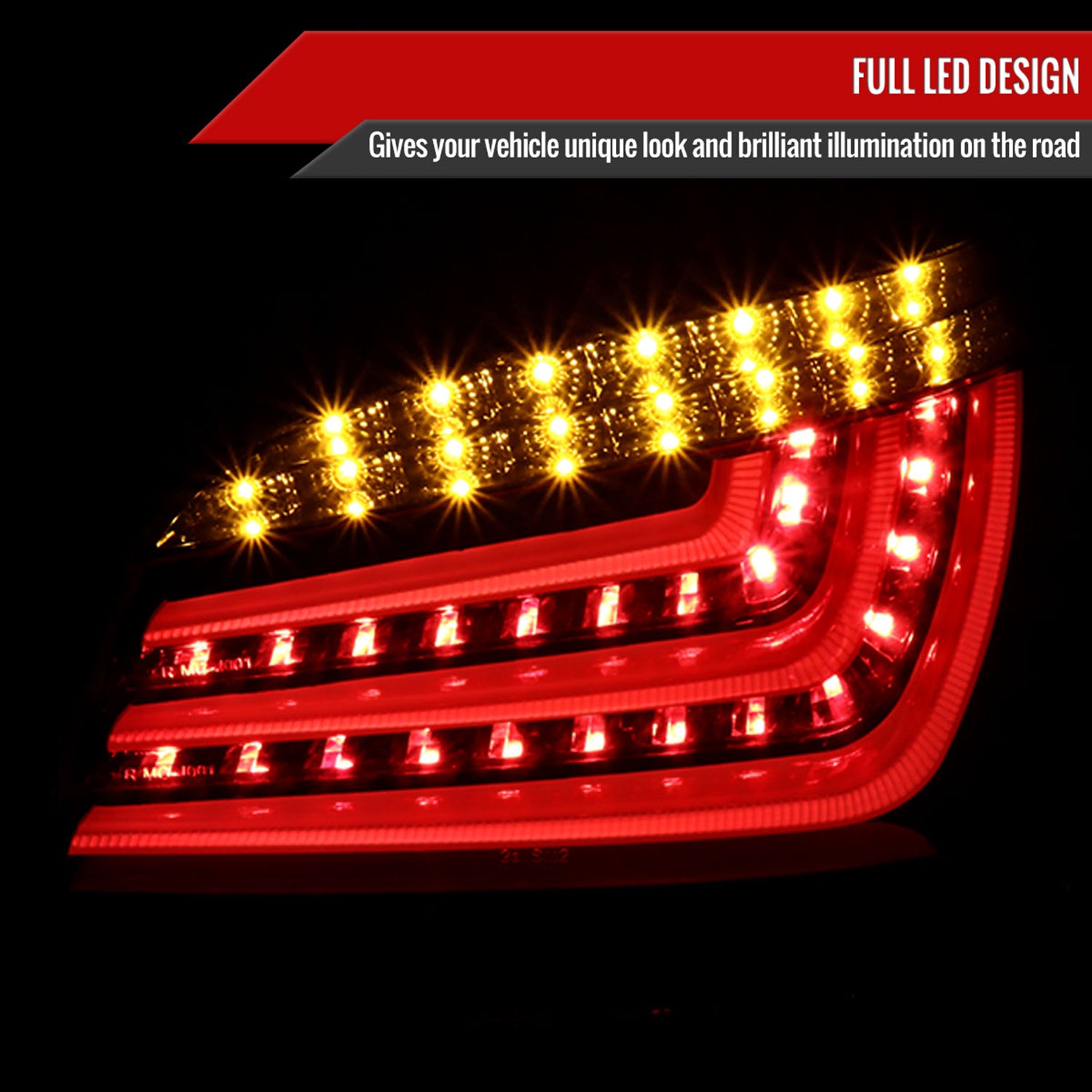 2008-2010 BMW E60 5 Series Sedan LED Tail Lights Glossy Black/Smoke Lens