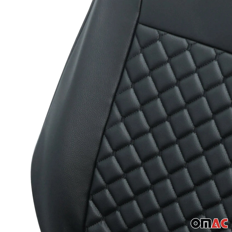 2016-2024 Mercedes Metris Leather Car Seat Covers Protector Black 2+1