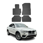 2015-2018 BMW X4 1.gen Floor Mats Liners Full Set All Weather Rubber Black