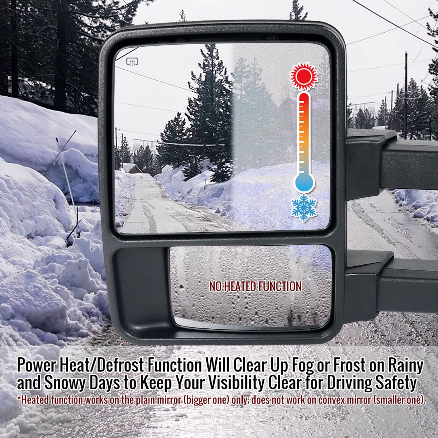 1999-2015 Ford F-250/350/450/550 Heated Towing Mirrors Amber & Turn Signal