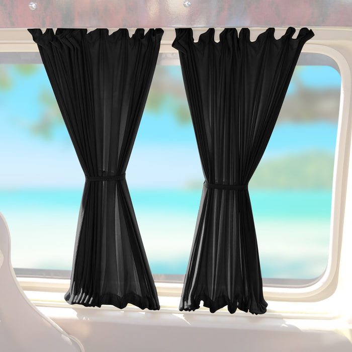 Side Window Curtain Sunshade for RAM ProMaster 2014-2024 L3 Long WB Black 14x