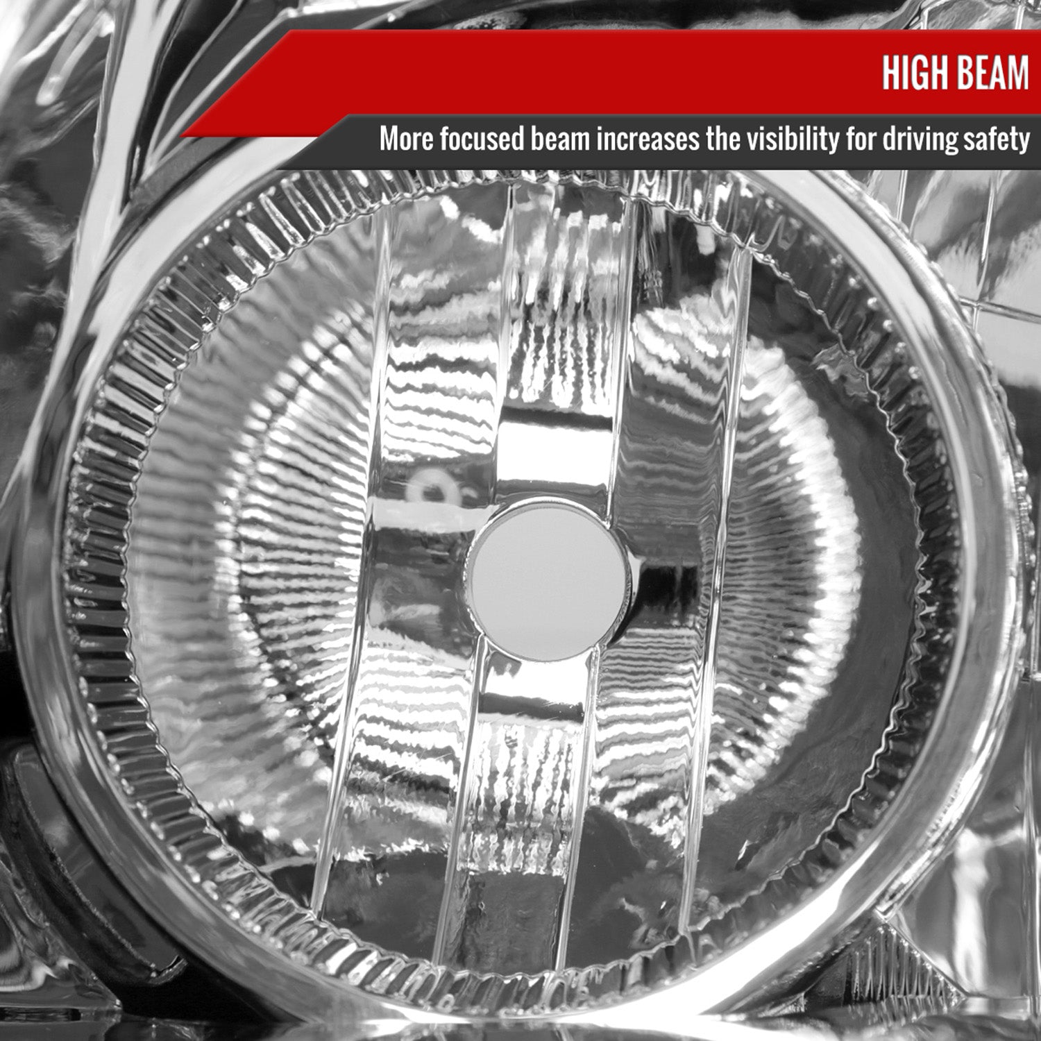 2006-2008 Toyota RAV4 Factory Style Headlights Chrome Housing/Clear Lens