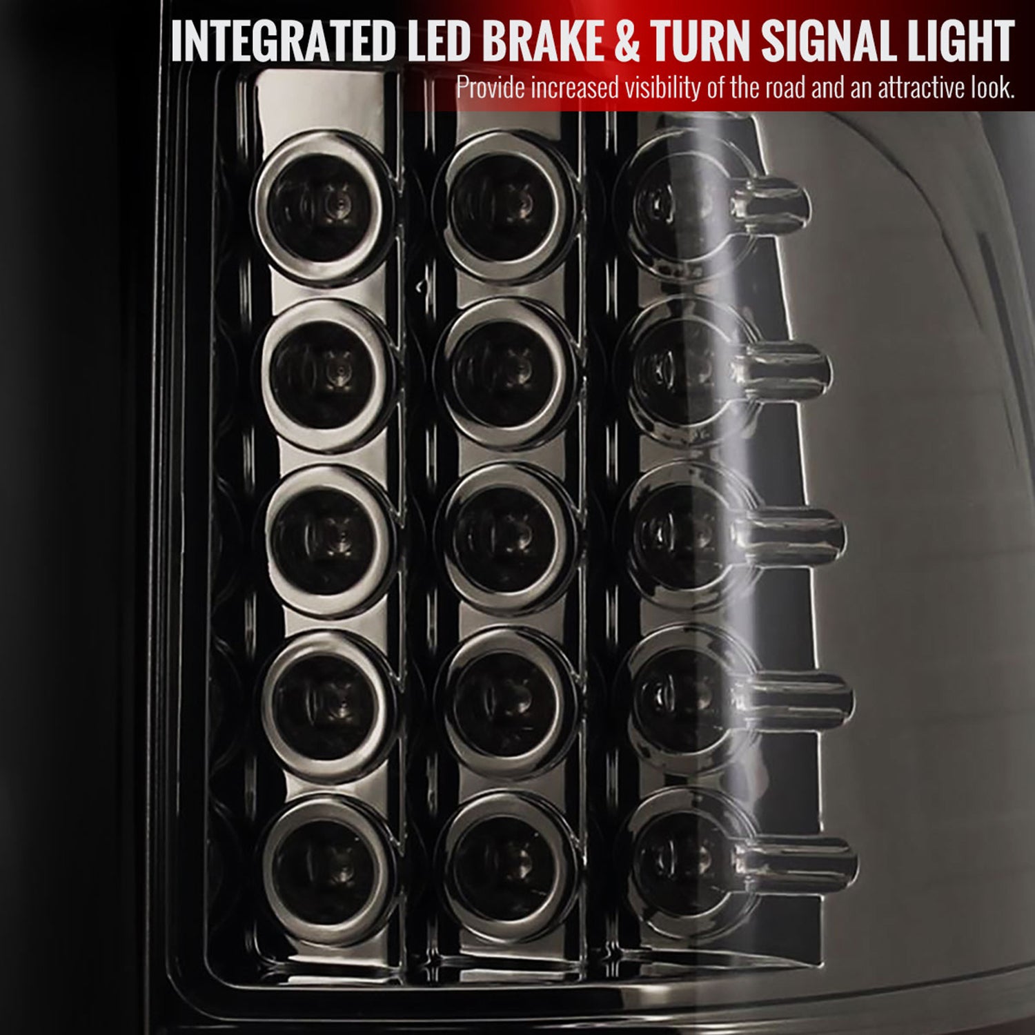 2009-2018 Dodge RAM 1500 2500 3500 LED Tail Lights Chrome/Smoke