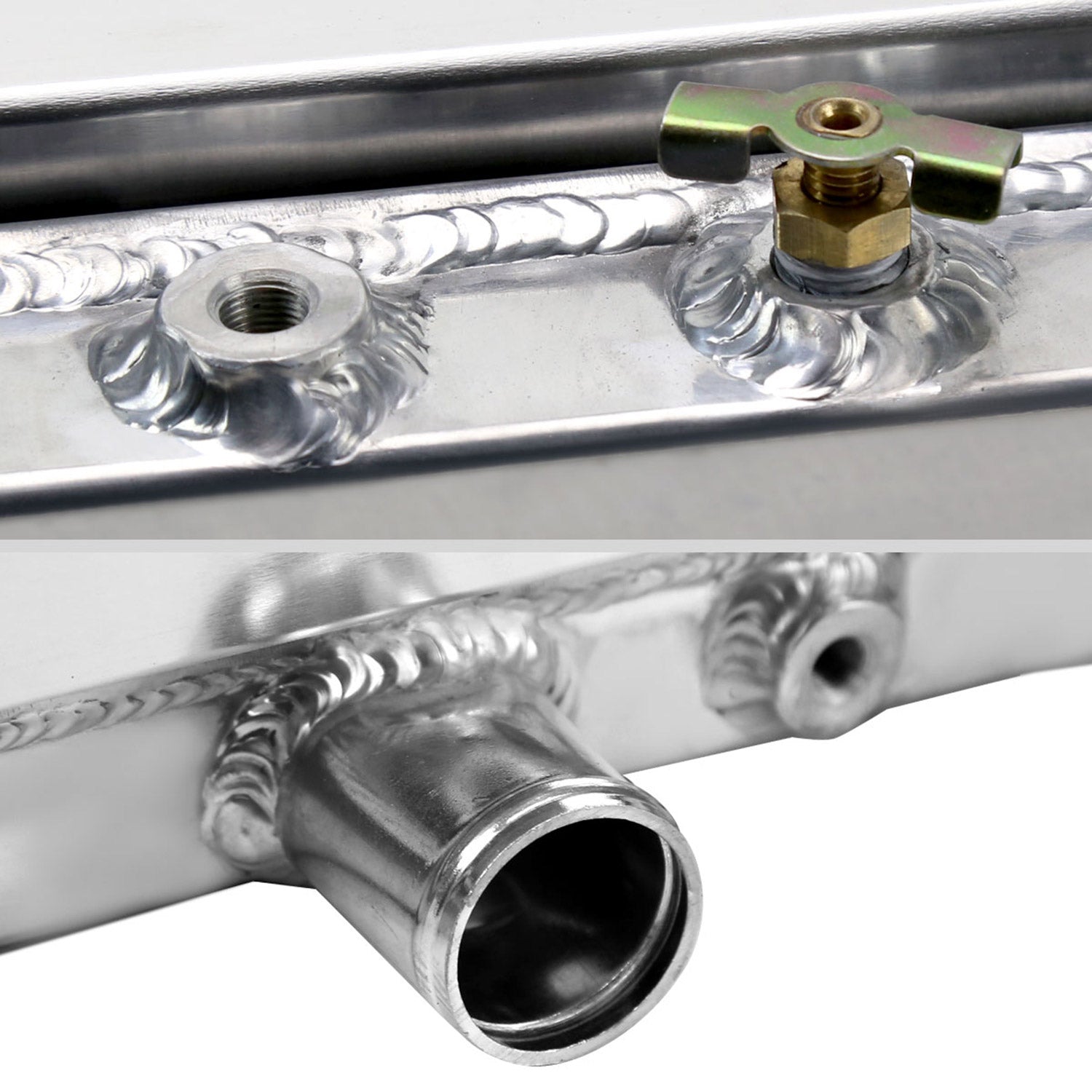 1963-1977 Ford Mustang Mercury Comet/Cougar/XR7 3 Row Radiator & Shroud Fan