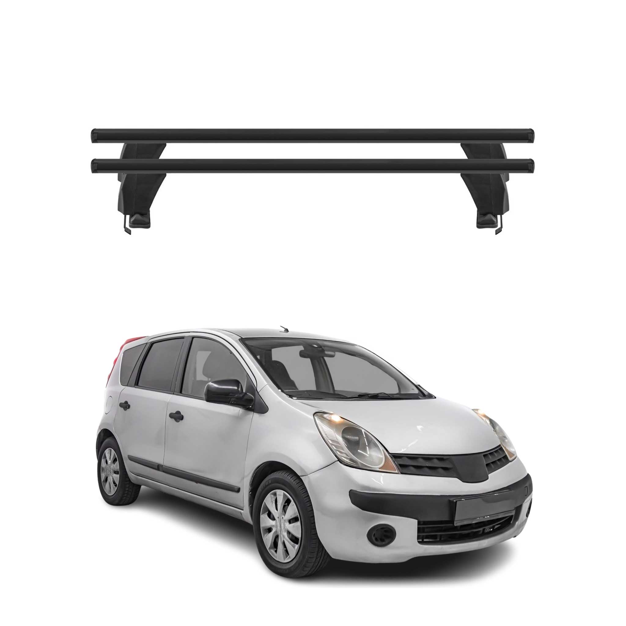 2004-2012 Nissan Versa Roof Rack Cross Bars Black