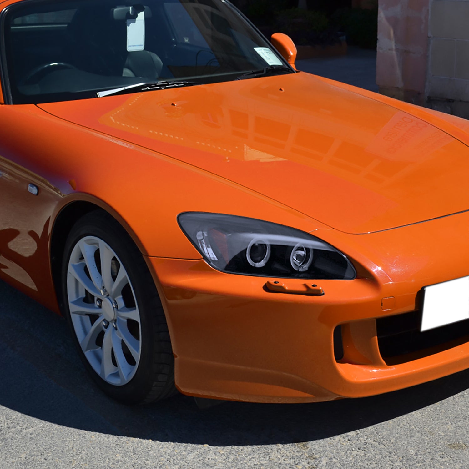 2004-2009 Honda S2000 AP2 Dual Halo Projector Headlights Glossy Black/Smoke