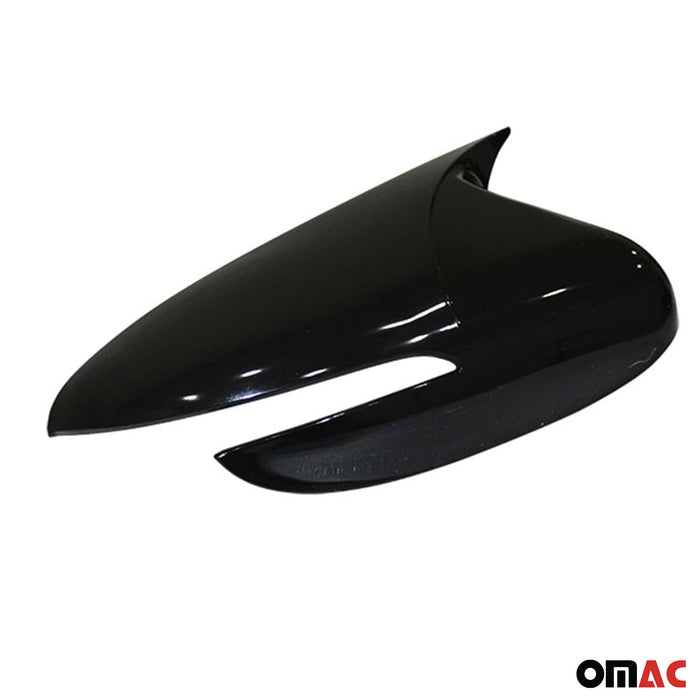 Side Mirror Cover Caps Fits Kia Forte 2014-2018 Sedan Piano Black 2 Pcs