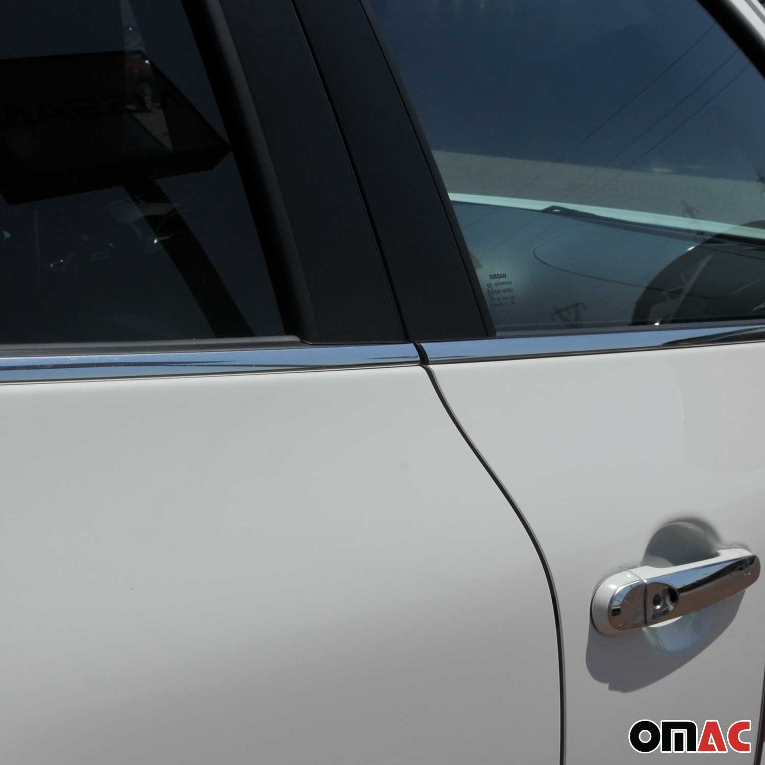 2011-2017 Nissan Juke Window Molding Trim Streamer Stainless Steel Silver 4 Pcs