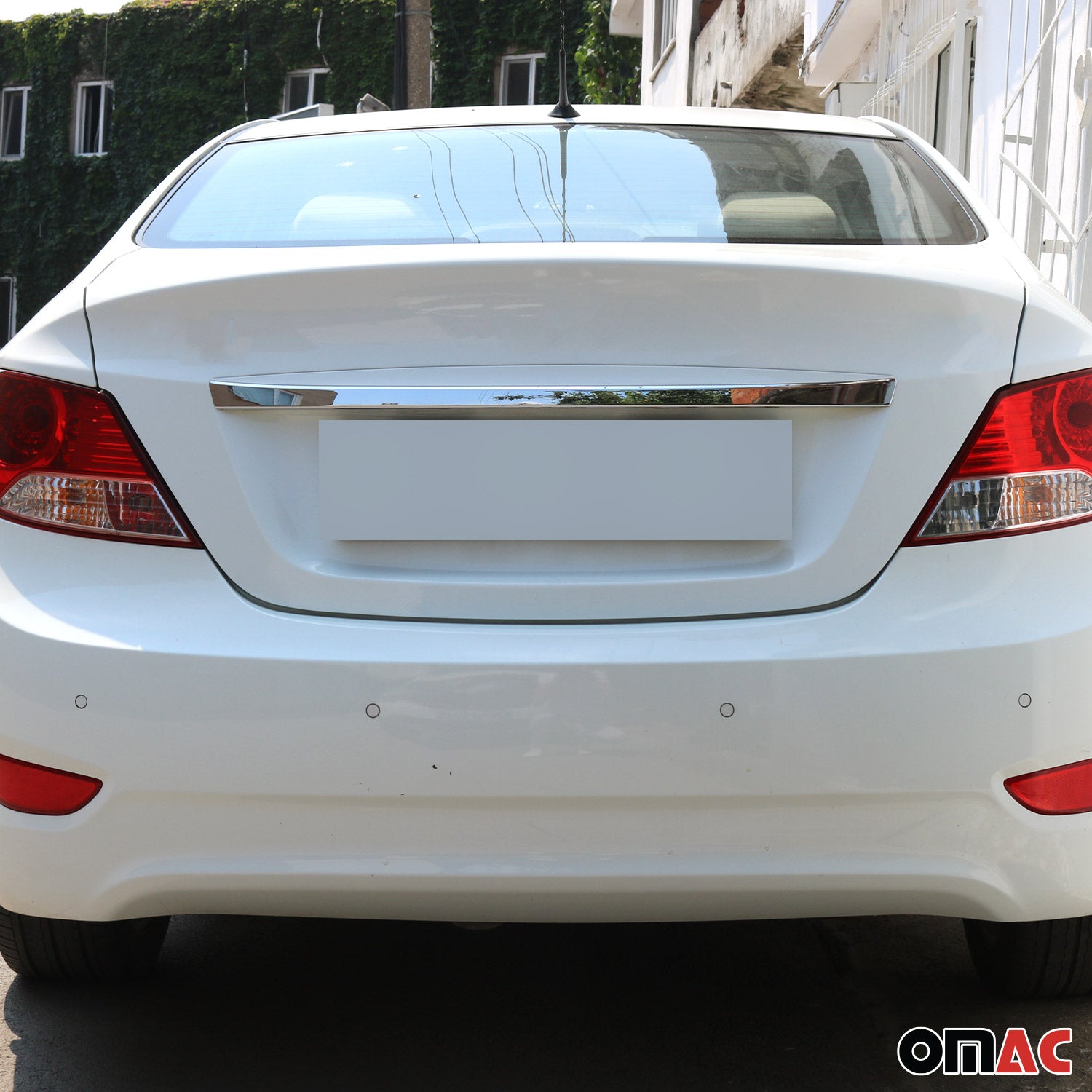 2012-2017 Hyundai Accent Rear Trunk Tailgate Door Handle Cover Stainless Steel Silver