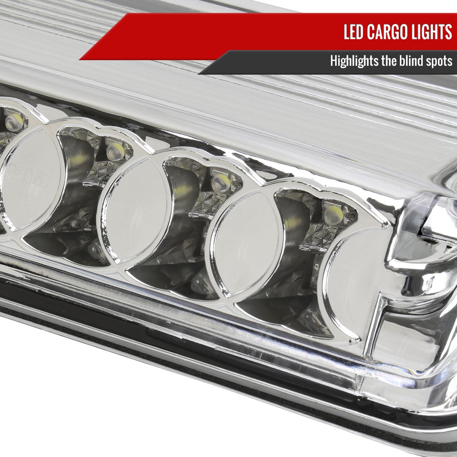 2004-2008 Ford F-150 LED 3rd Brake Light Chrome Housing/Clear Lens