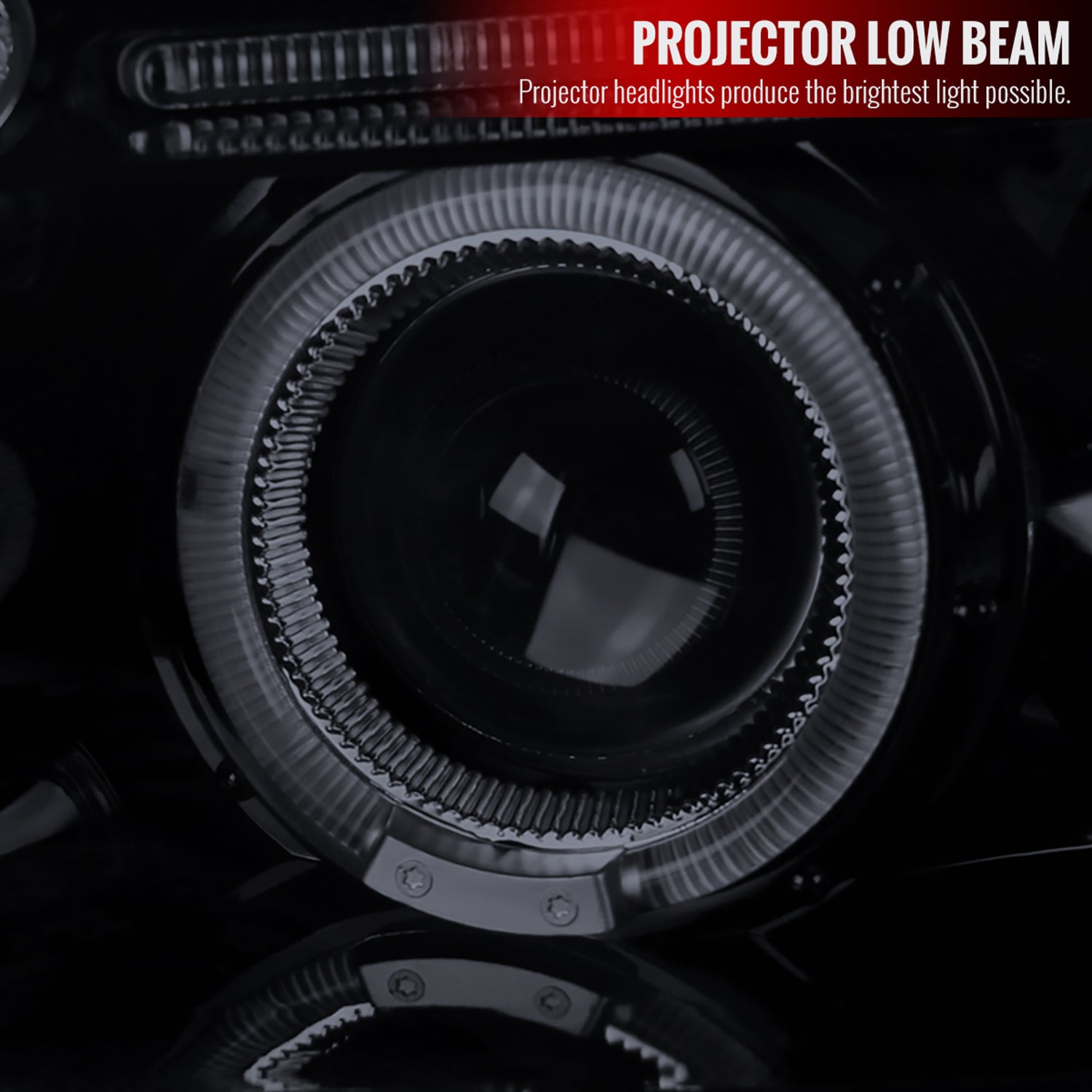 2000-2001 Nissan Maxima Dual Halo Projector Headlights Glossy Black/Smoke Lens