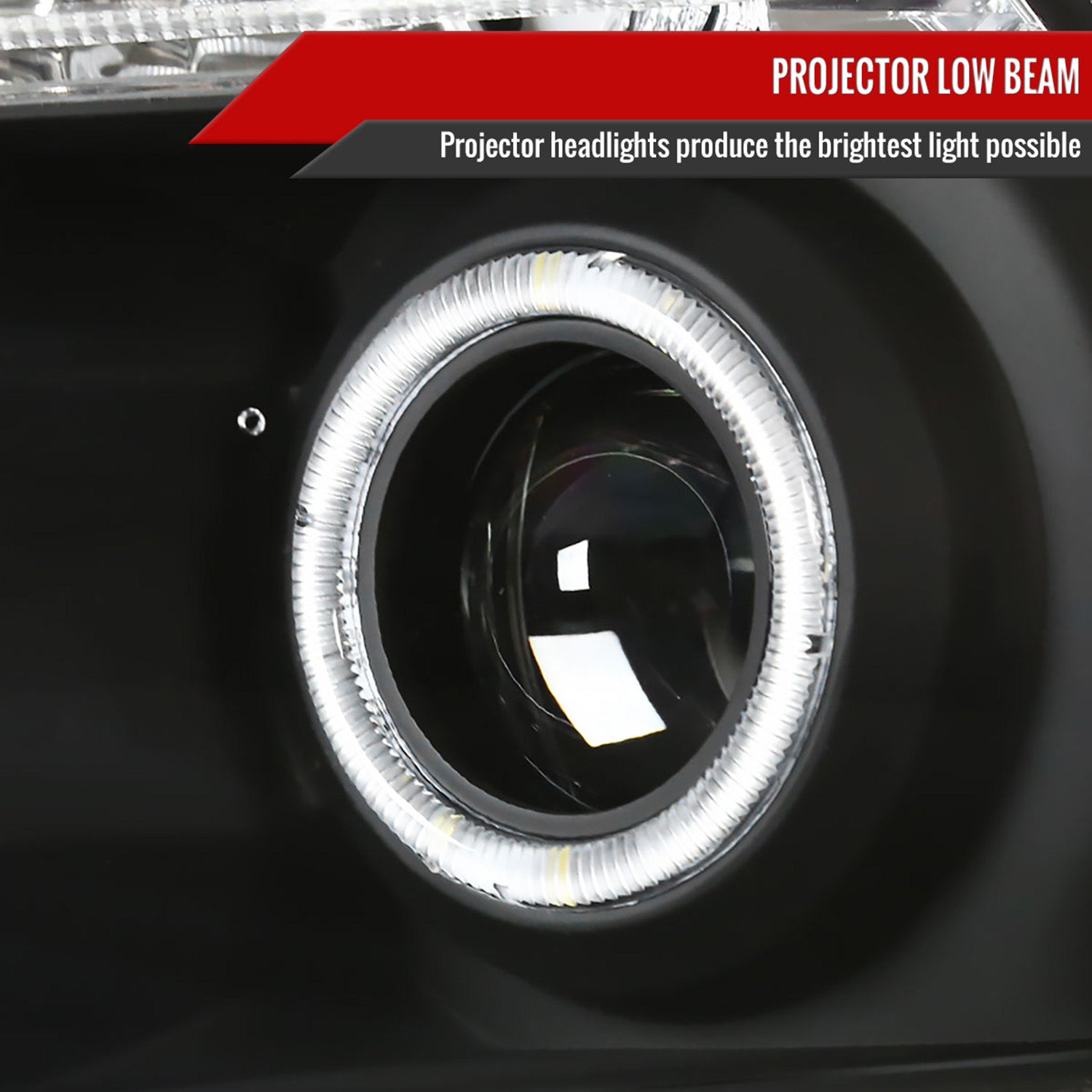 2004-2008 Ford F-150/ 06-2008 Lincoln Mark LT Dual Halo Headlights LED Black