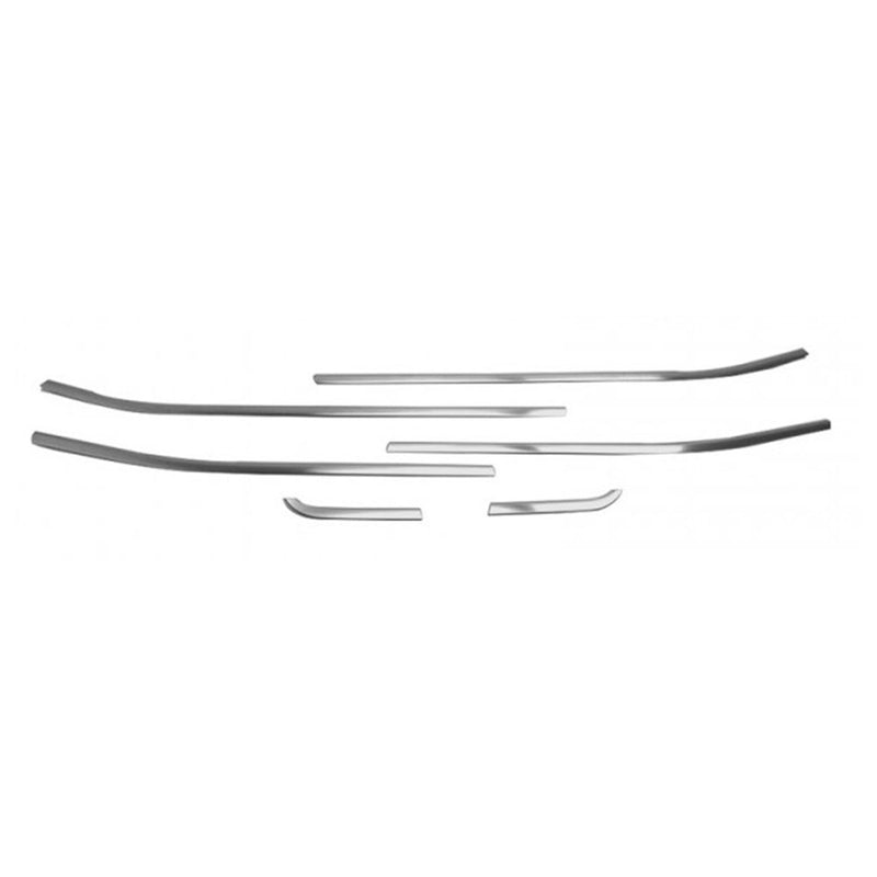 Window Molding Trim Streamer for Jeep Renegade 2015-2024 Brushed Steel Silver 6x