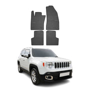 2015-2023 Jeep Renegade Floor Mats Liners Full Set All Weather Rubber Black