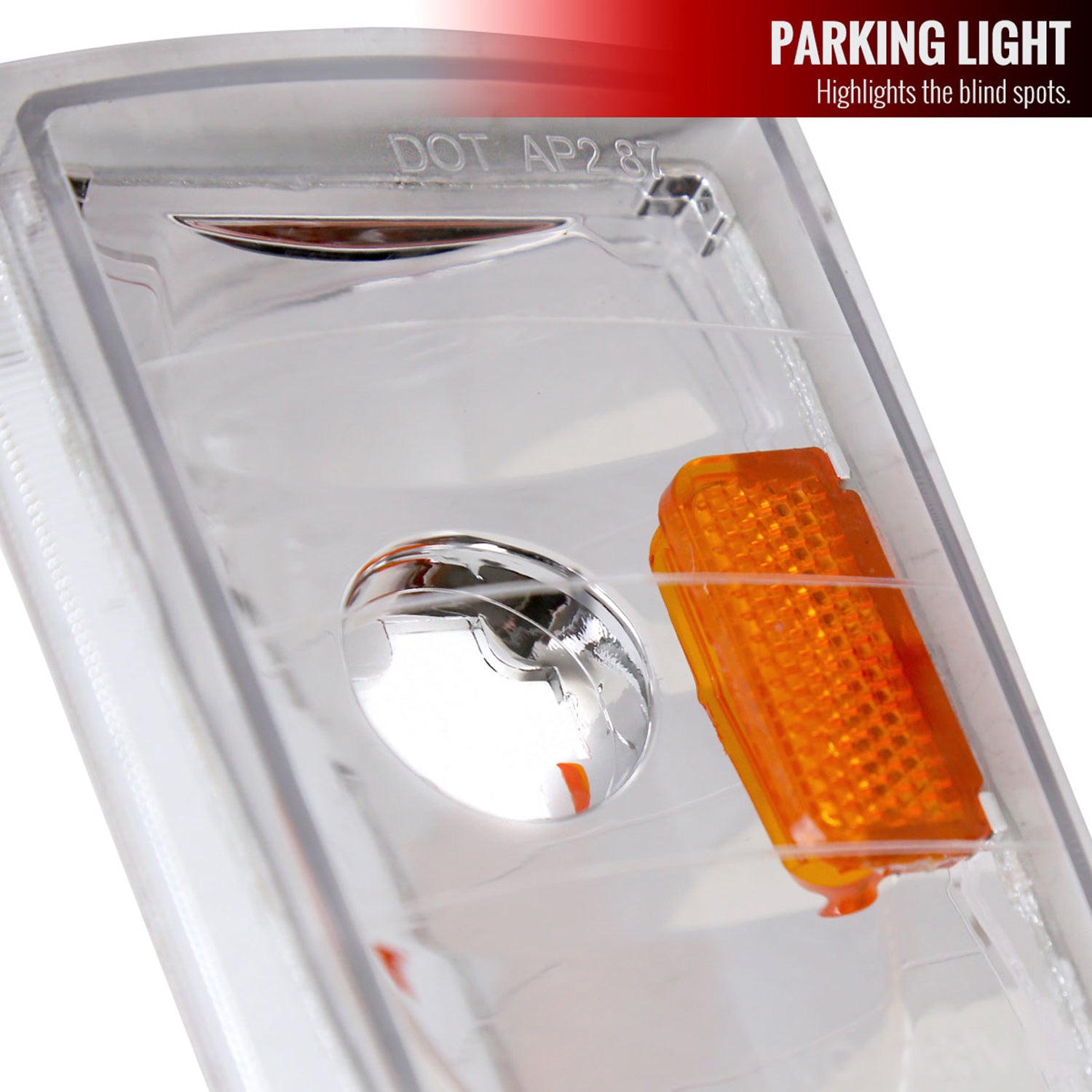 1988-1993 Chevy C10 C/K Sierra Tahoe LED Tube Factory Headlights Chrome