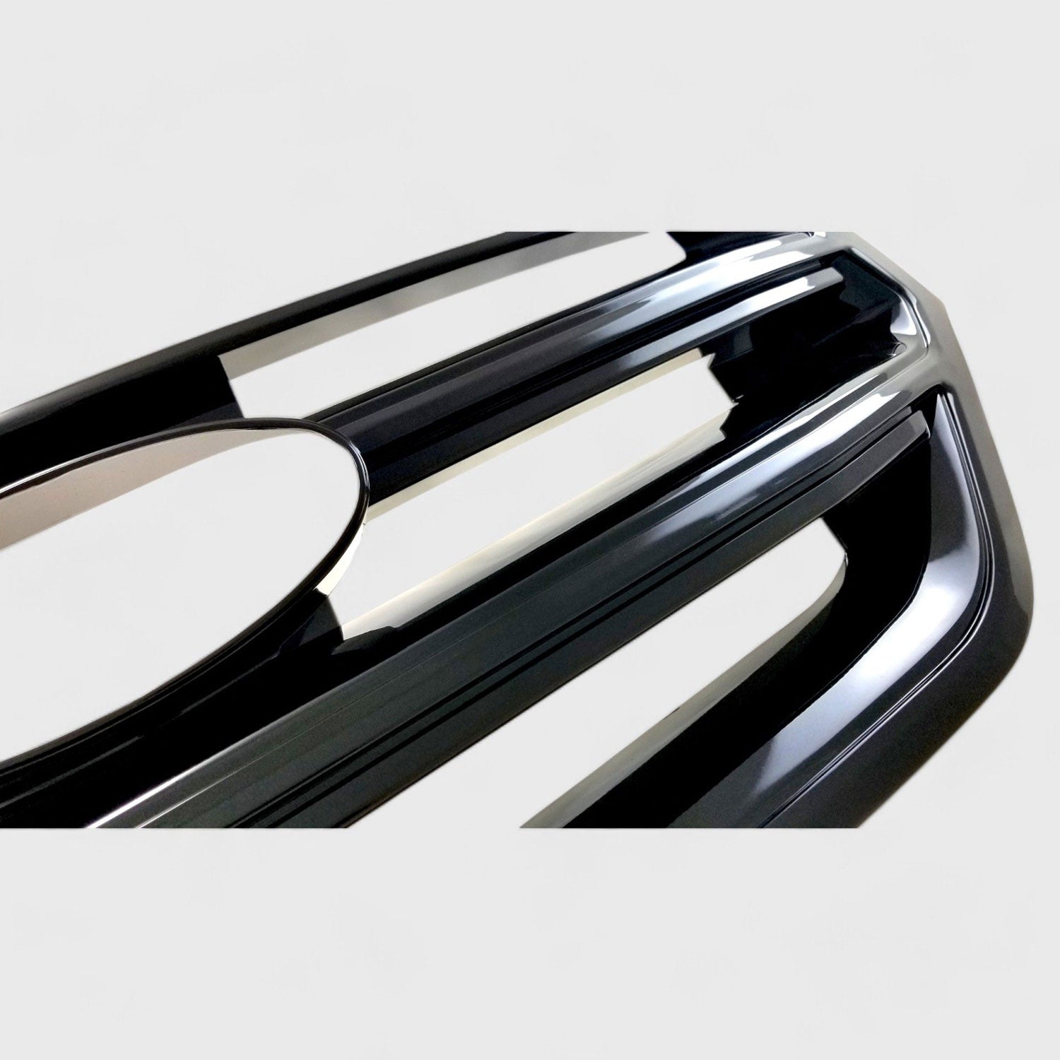 2015-2018 Ford Edge Grille Overlay Gloss Black 1Pcs ABS Plastic