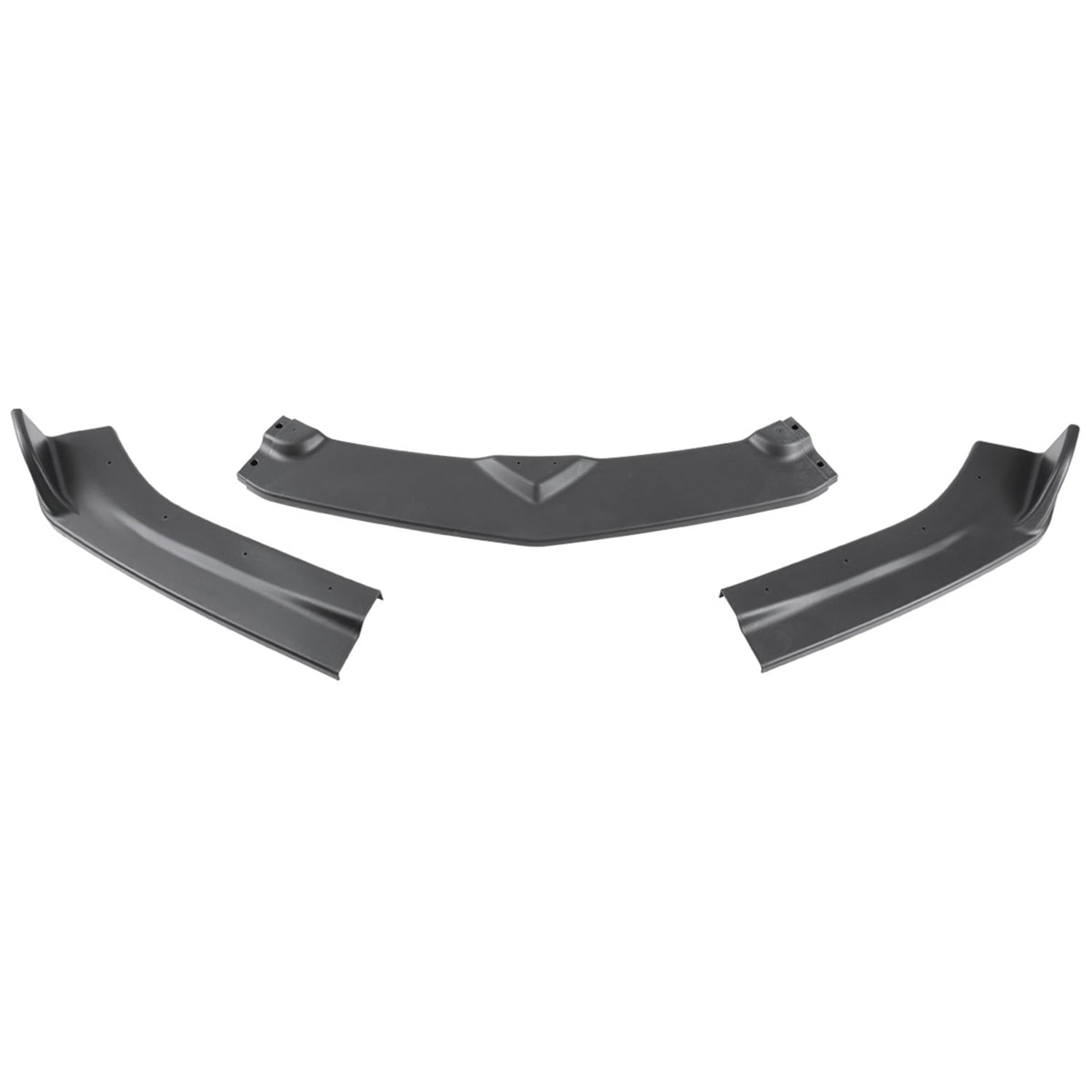 2016-2018 Chevy Camaro Matte Black Polypropylene 3Pcs Front Bumper Lip Set