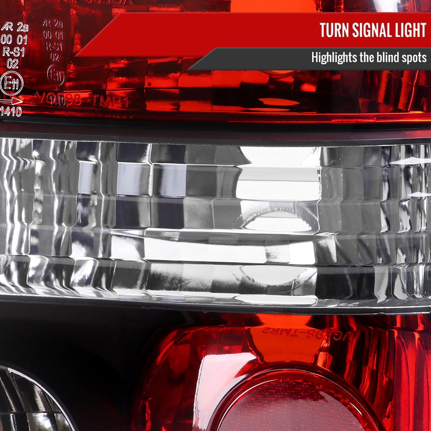 1999-2006 VW Golf Mk4/GTI/R32 Tail Lights Matte Black/Clear Lens