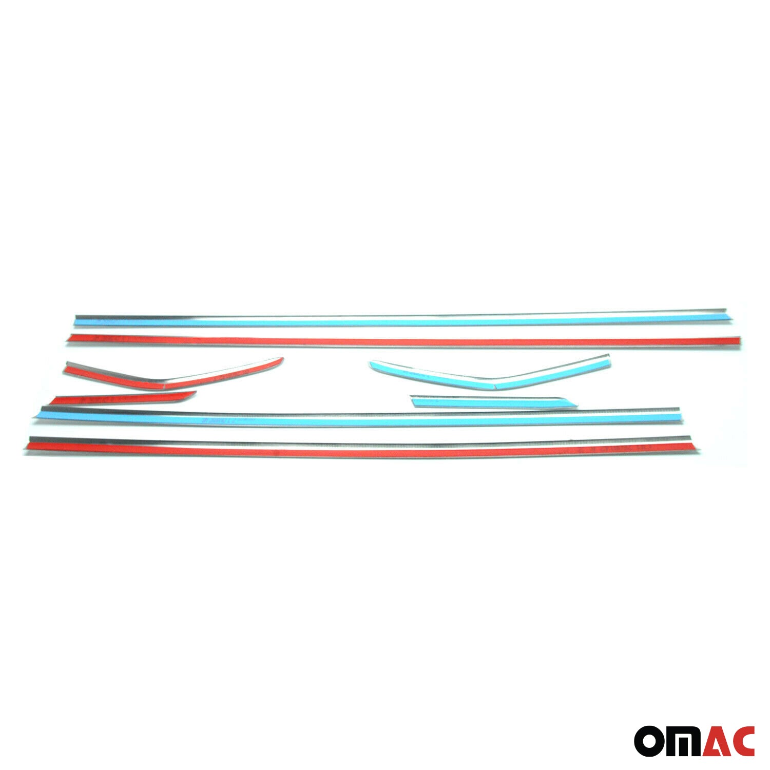 2012-2018 Ford Focus Hatchback 3.gen Window Molding Trim Streamer Stainless Steel Silver Chrome 8Pcs