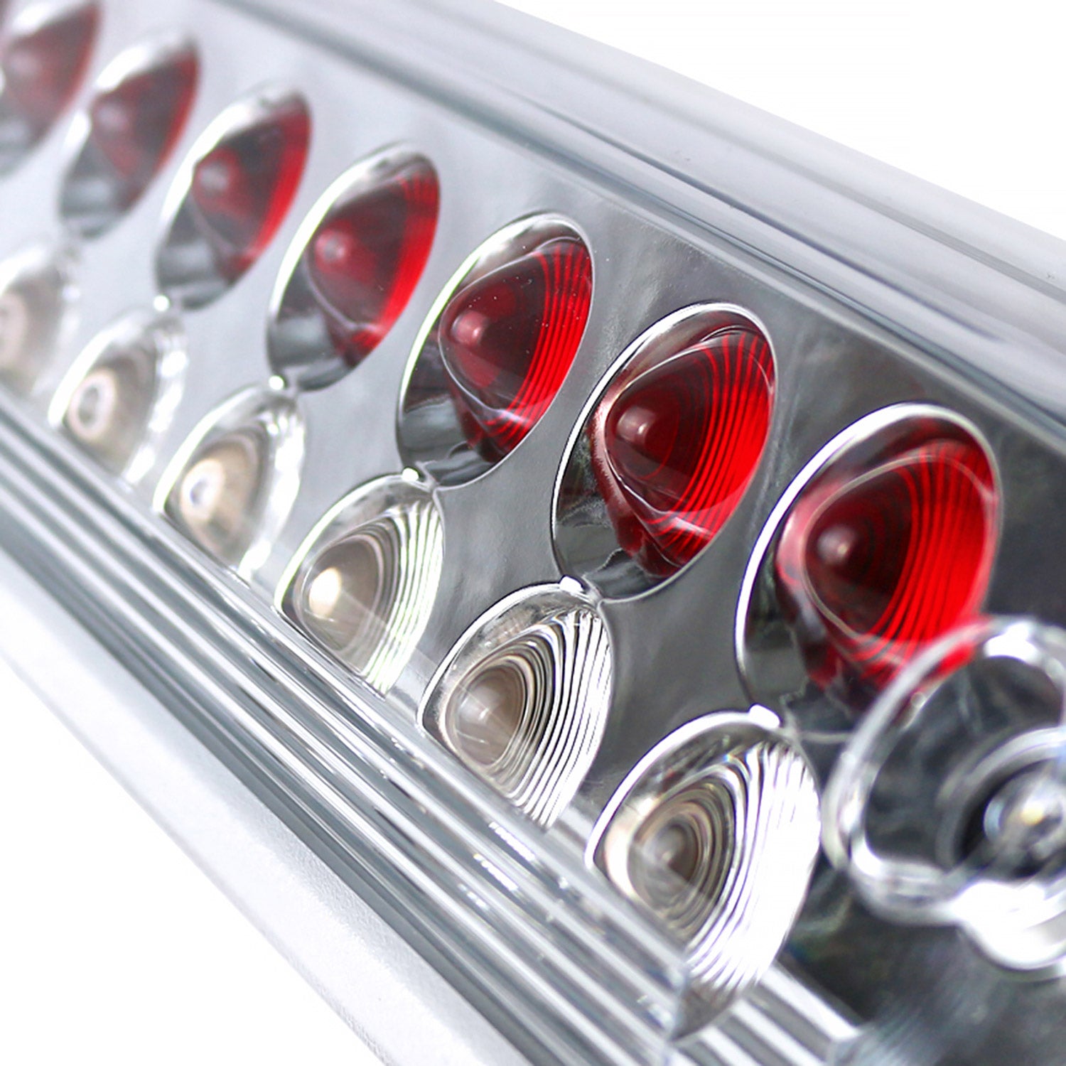 2014-2018 Chevy Silverado/ GMC Sierra V2 LED 3rd Brake Light Chrome/Clear Lens