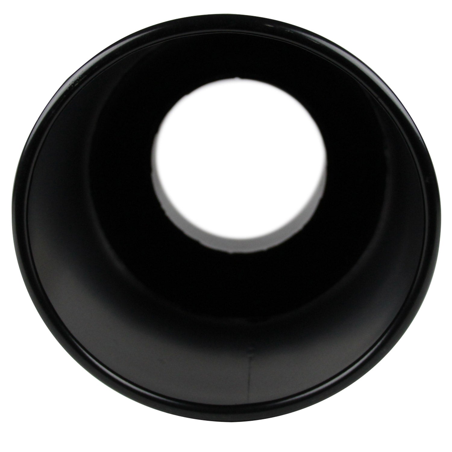 Universal 5" Inlet/8" Outlet Black Stainless Steel Bolt-On Angled Exhaust Tip