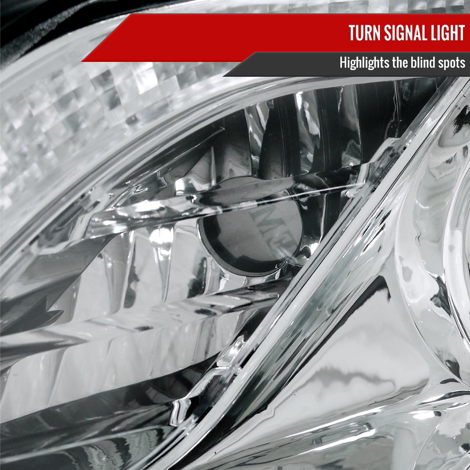 2011-2013 Toyota Corolla Projector Headlights w/ LED Light Strip Chrome/Clear