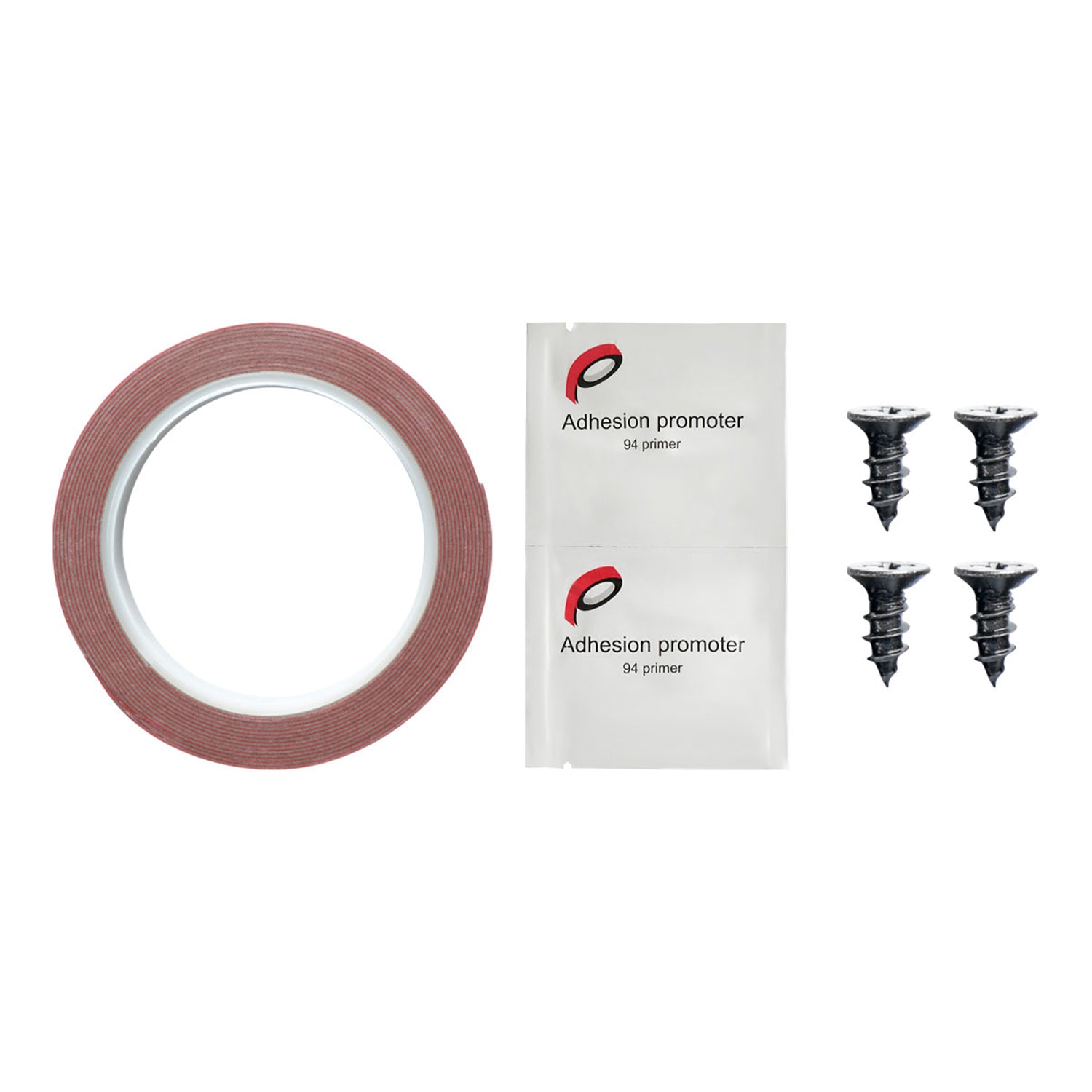 2015-2018 Mercedes W205 C Class Glossy Black/Red Front Bumper Lip Splitter Kit