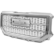 2016-2018 GMC Sierra 1500 Chrome Mesh Denali Style Hood Replacement Grille
