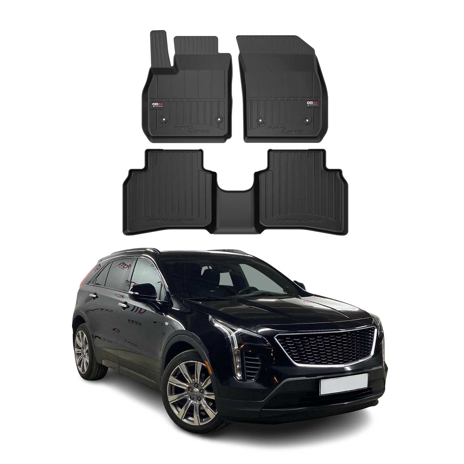 2019-2025 Cadillac XT4 Premium Floor Mats Liners Full Set All Weather Heavy Duty
