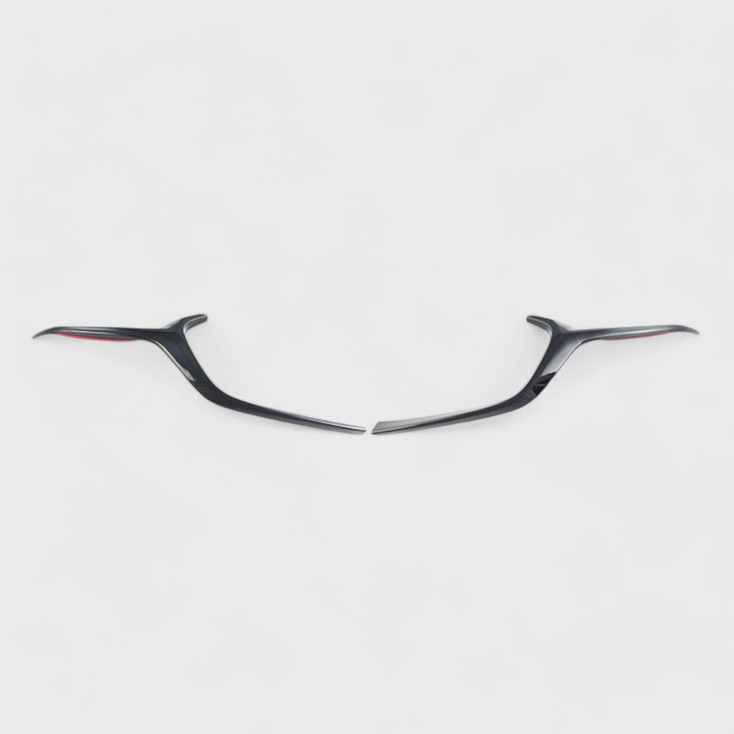 2019-2025 Mazda 3 Grille Overlay Gloss Black 2Pcs ABS Plastic