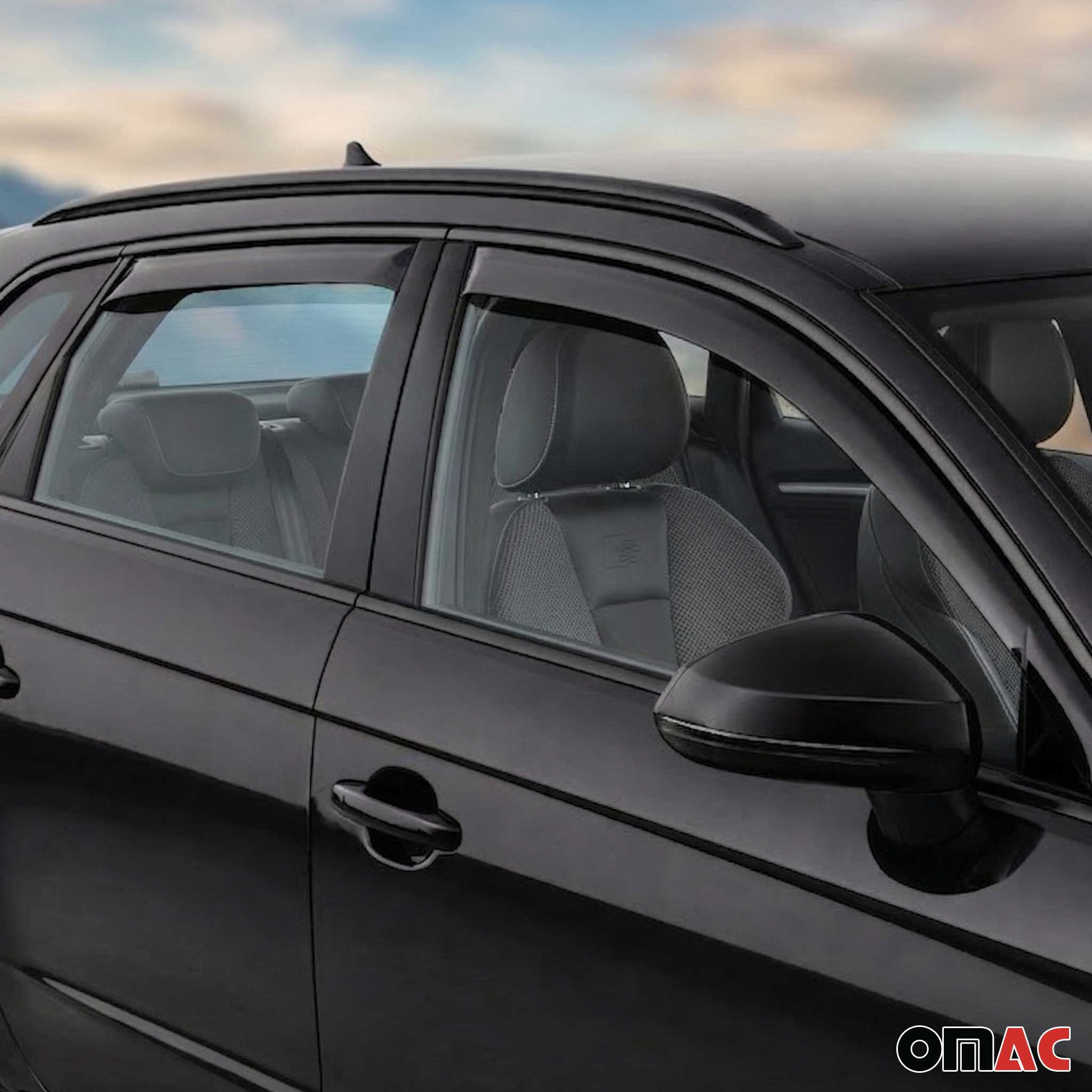 2016-2018 Audi A3 e-tron Sportback 5D Window Visor Vent Rain Deflector 4Pcs Smoke