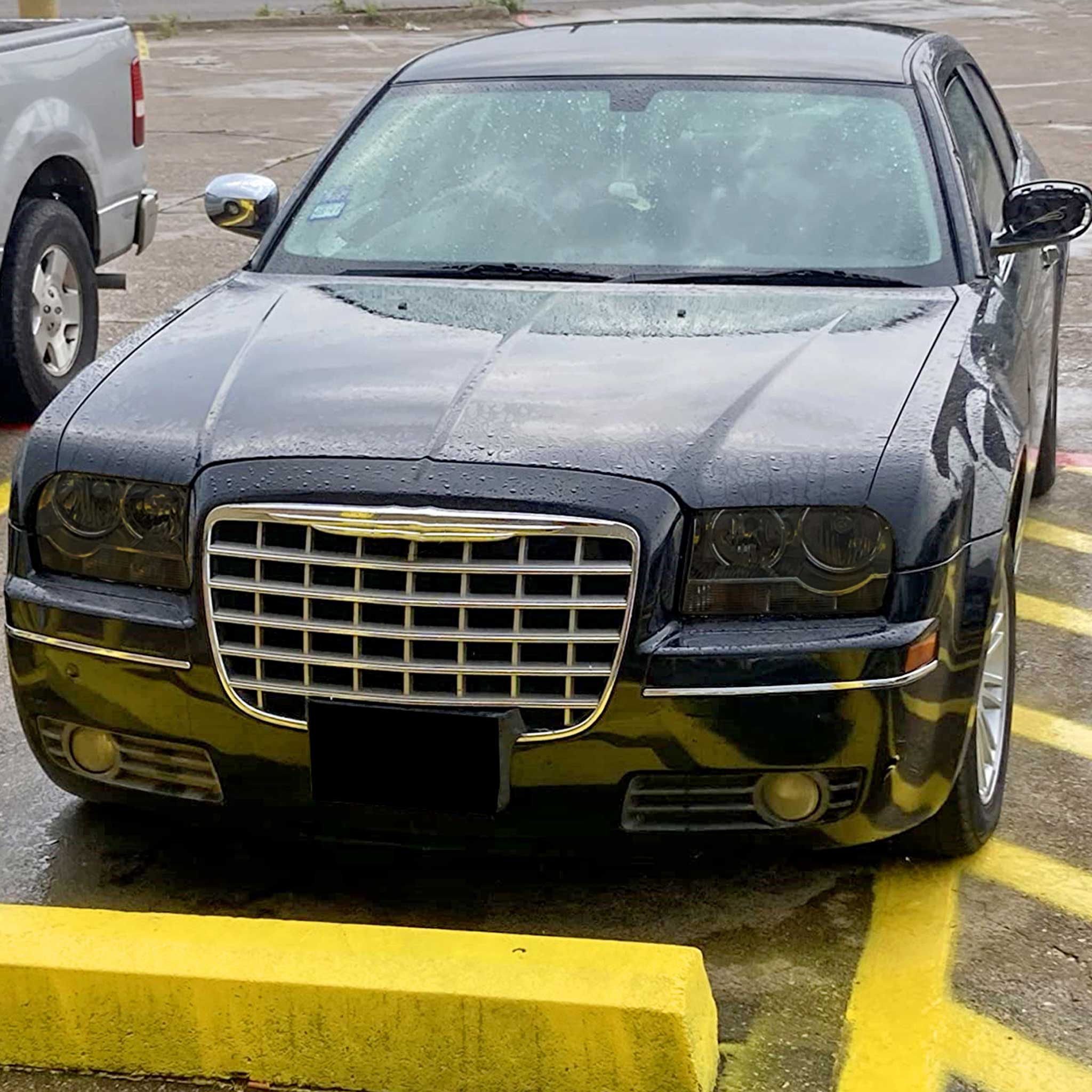 For Chrysler 300 2005-2010  Factory Style Headlights Chrome Housing Smoked Lens