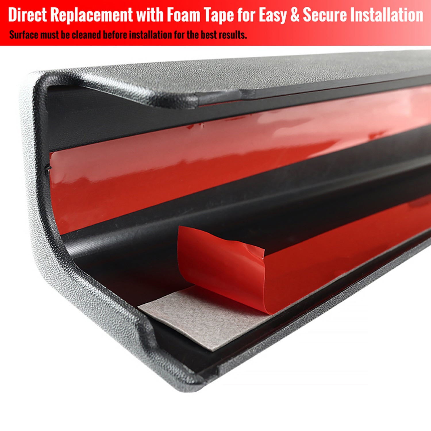 2005-2009 Hummer H2 Sport Utility Truck Black ABS Tailgate Cap Protector Cover