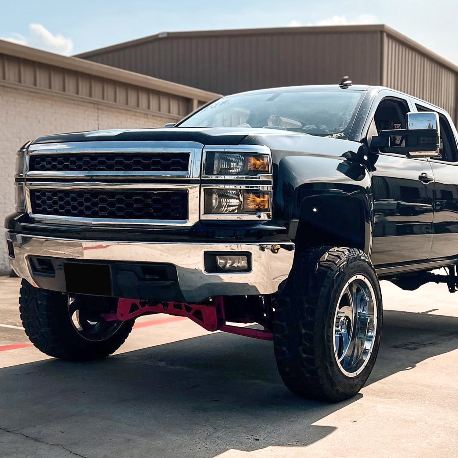 2014-2015 Chevy Silverado 1500 Factory Headlights Amber Reflectors Matt Black