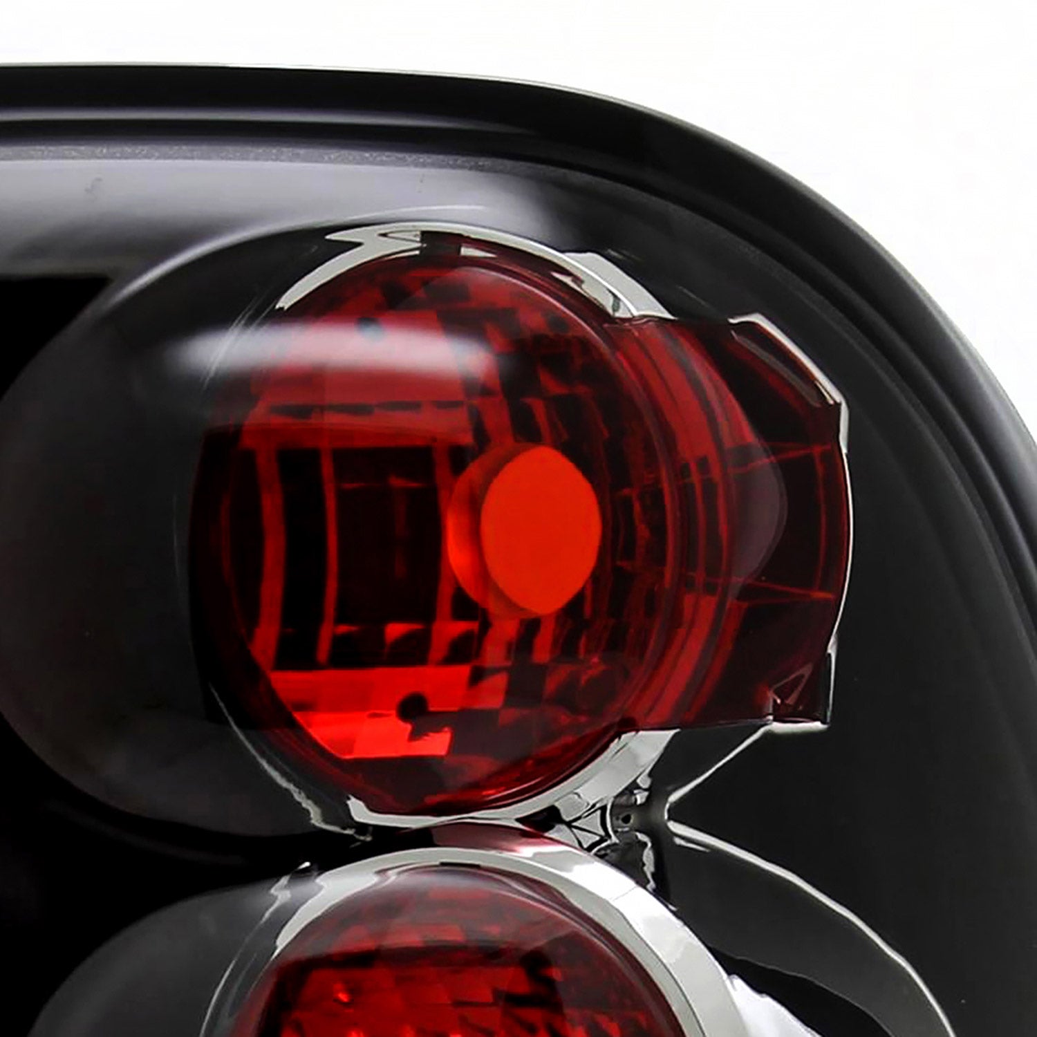 2002-2009 Chevrolet Trailblazer Tail Lights Matte Black Housing/Clear Lens